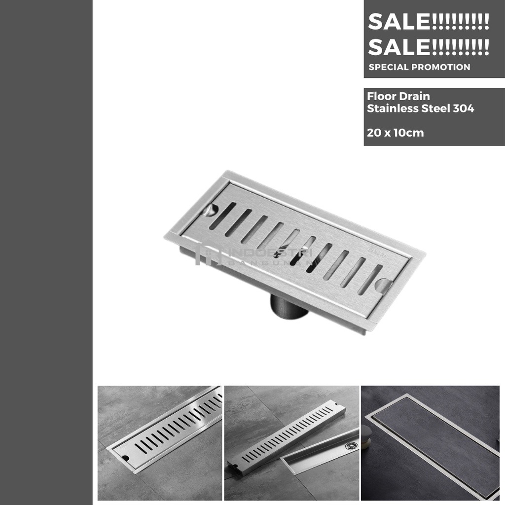 Floor Drain Panjang CFG36012 - 20 / Shower Floor Drain Stainless 20 CM