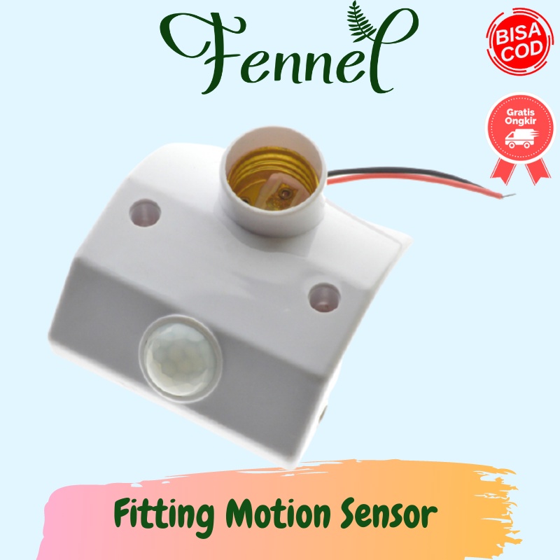 Fitting Lampu Dengan Sensor Gerak Socket E27 25W Zd1309