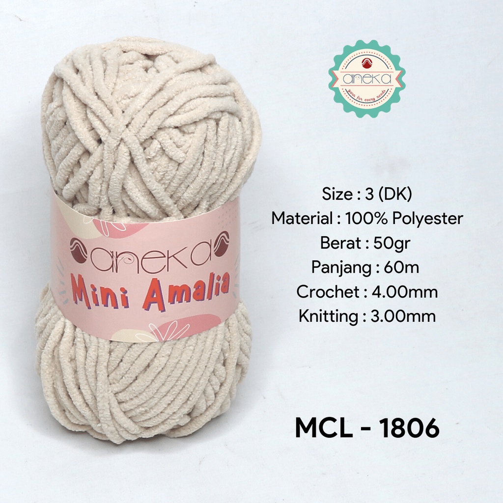 Benang Rajut Mini Amalia / Small Chenille Yarn - 1806