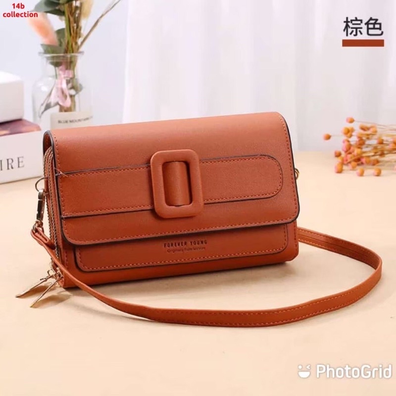 Bellie bags tas selempang wanita dompet medium selempang tas slingbags wanita tas kulit bellie bags tas korea simple