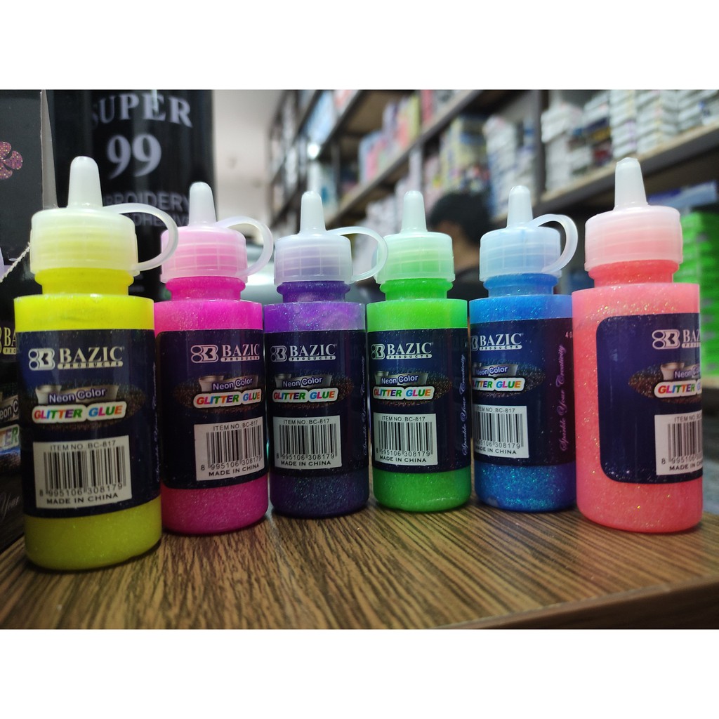 

lem glitter bazic 40 ml pastel untuk slime