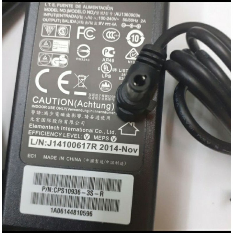 ADAPTOR 9 volt 4 amper FOR EDC MANDIRI