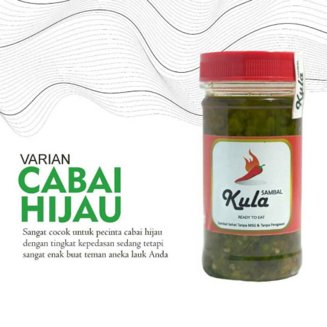 

Sambal Cabai Hijau 200gr Special / Sambal Baby Cumi / Sambal Teri by Sambal Kula