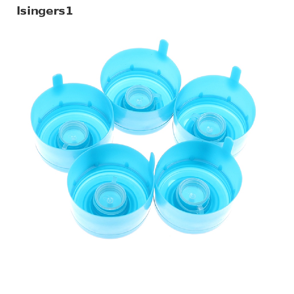 (lsingers1) 5pcs Tutup Botol Air snap on reusable Untuk Galon 55mm 3-5 Galon