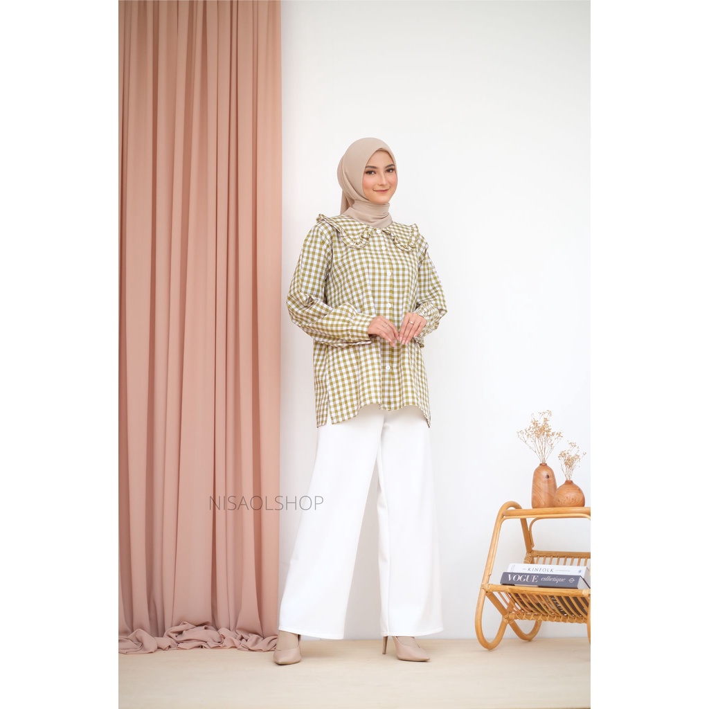 ZIVIA BLOUSE - NEW MODEL - PAKAIAN WANITA - BLOUSE KOTAK - BISA COD