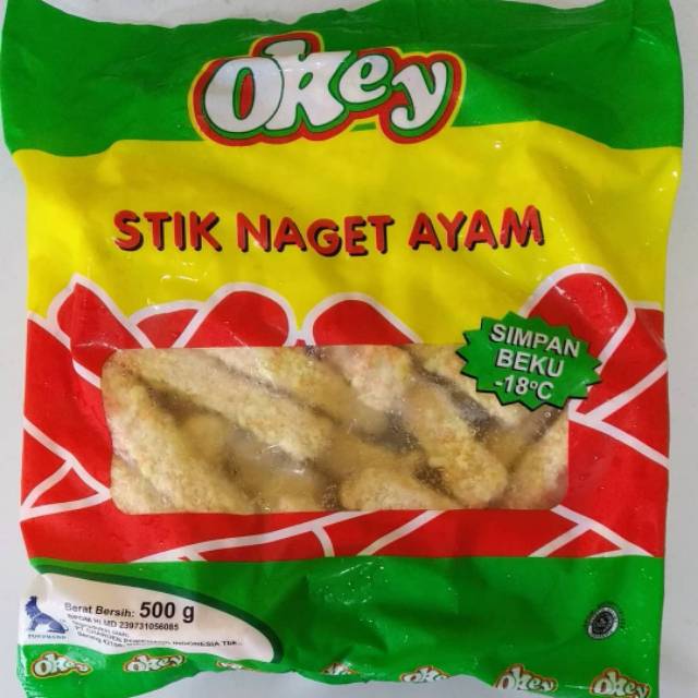 

Okey naget ayam 500 gram bentuk stik