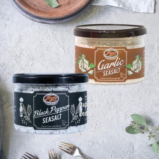 

Jay`s Garlic Seasalt BlackPepper seasalt Jays Garam Laut Bawang putih garam laut lada hitam