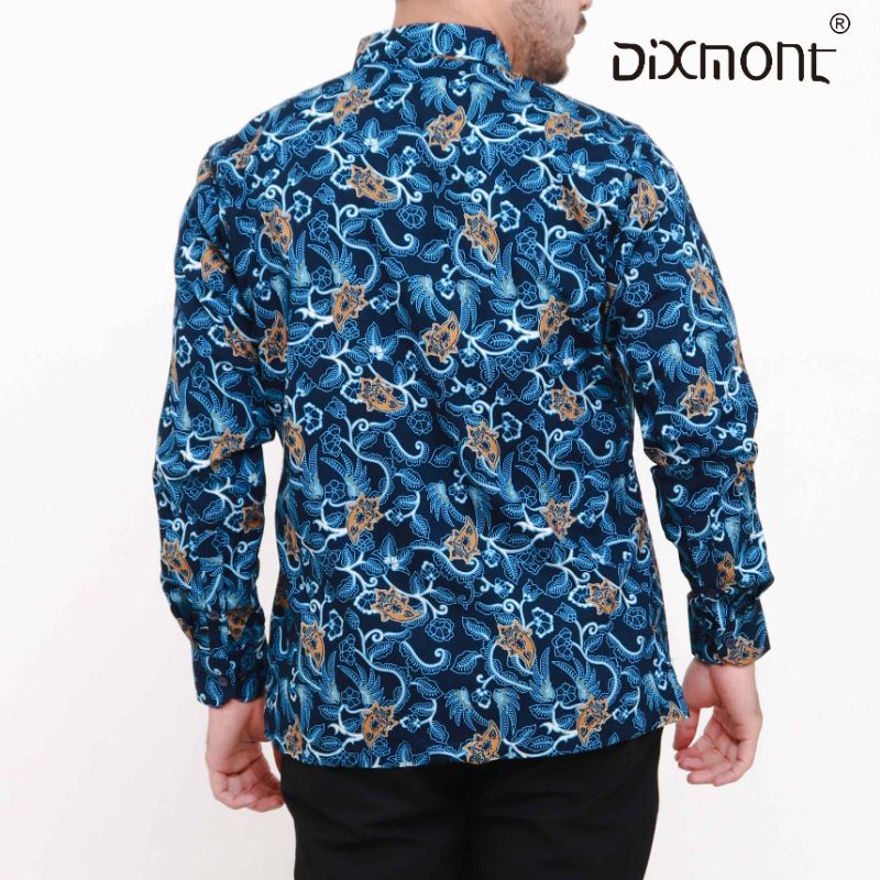 Dixmont Kemeja Pria Batik Panjang Hem BL03121