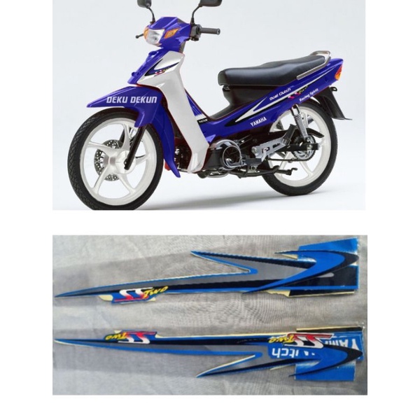 STIKER STRIPING FIZ R SS TWO BIRU