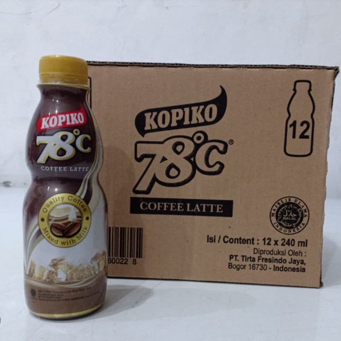 

Kopiko 78 C Coffee Latte 240ml x 12 Botol