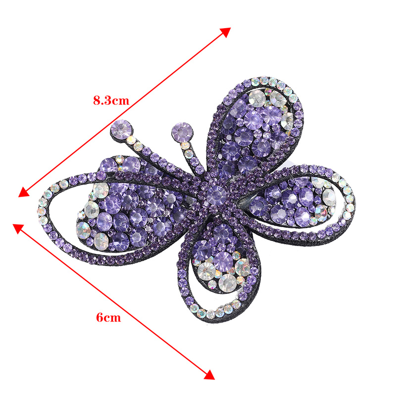 Jepit Rambut Bentuk Kupu-Kupu Aksen Berlian Imitasi Untuk Wanita