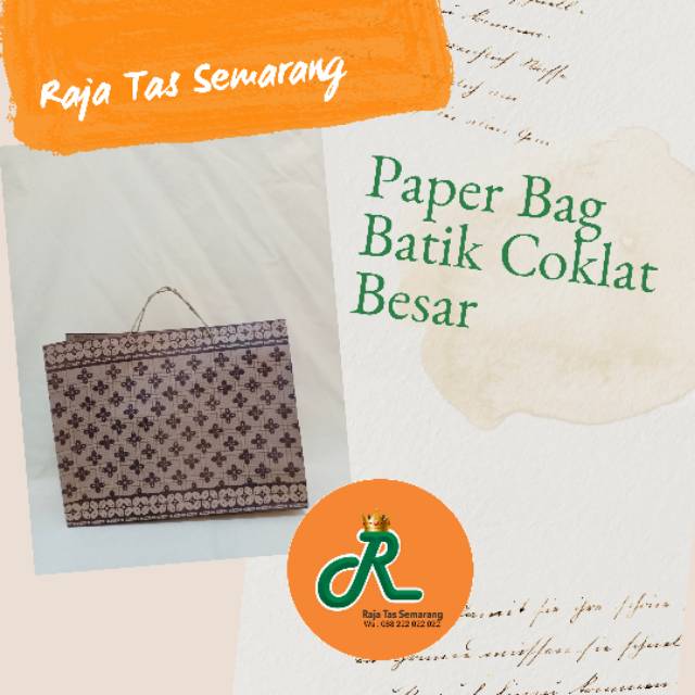 Paper bag Batik Coklat Bear