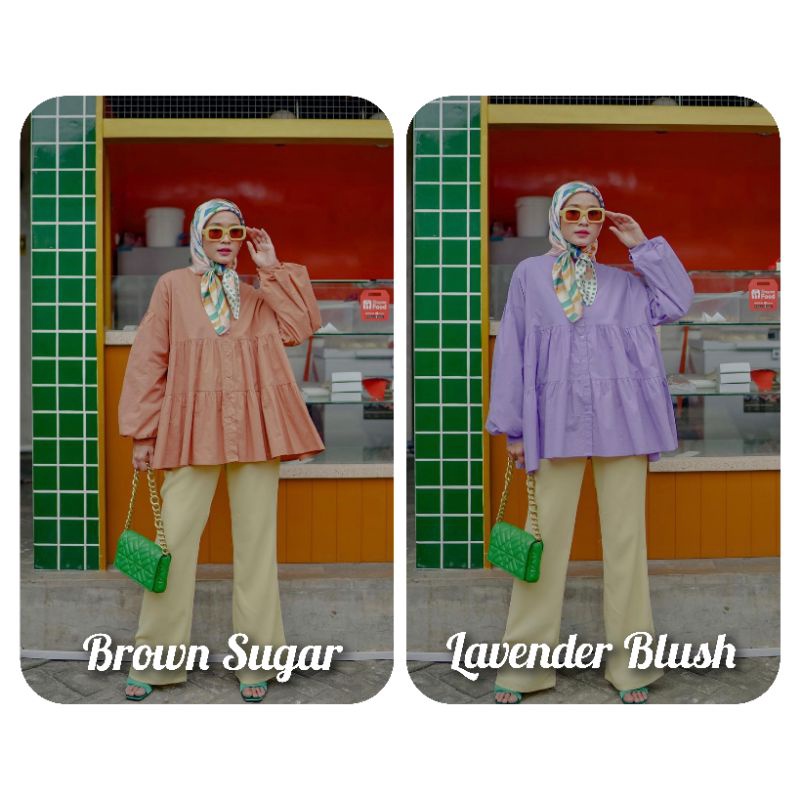 [READY SIAP KIRIM] Giani Blouse by ISH Iymelsayshijab