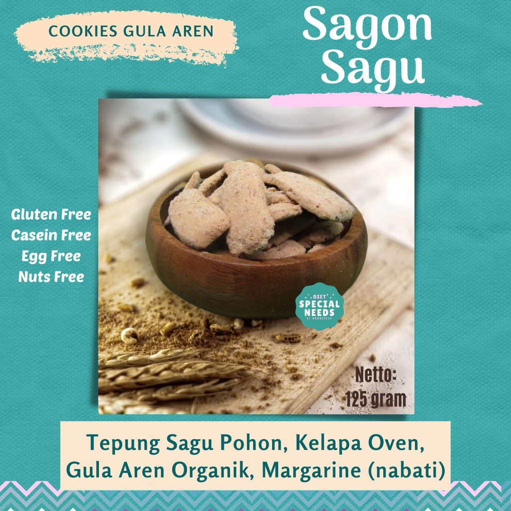 

Sagon Sagu - Gluten Free, Egg Free - Diet Special Needs