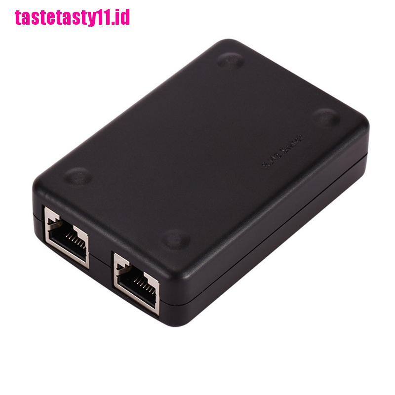 (TTID) Box Switch Jaringan Ethernet Lan RJ45 2-Port