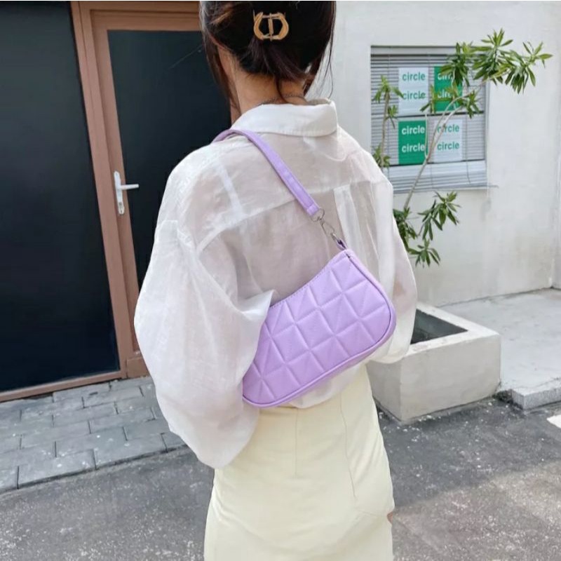 dem_sare / DS1113 AMELLIA Shoulder Bag Wanita Bordir Kotak Silang Selempang Wanita Fashion Trendy Kekinian Tas Slempang Wanita Tas Bahu