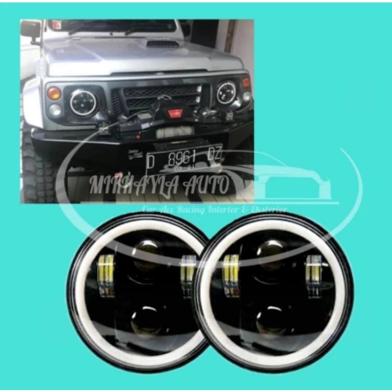 Jual Lampu Headlamp Led Inch Jeep Jimny Hardtop Rubicon Cj Harga Sepasang Shopee Indonesia