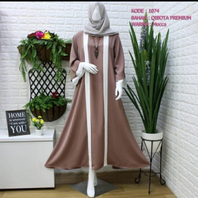 Baju muslim gamis qibota 1074/1125