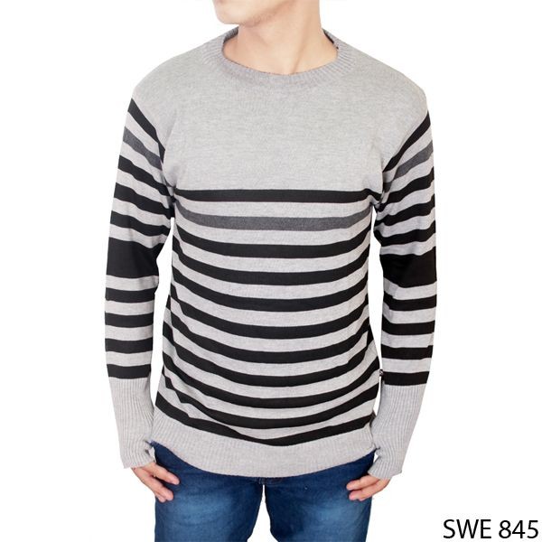 Sweater Pria Cardigan Rajut Abu – SWE 845