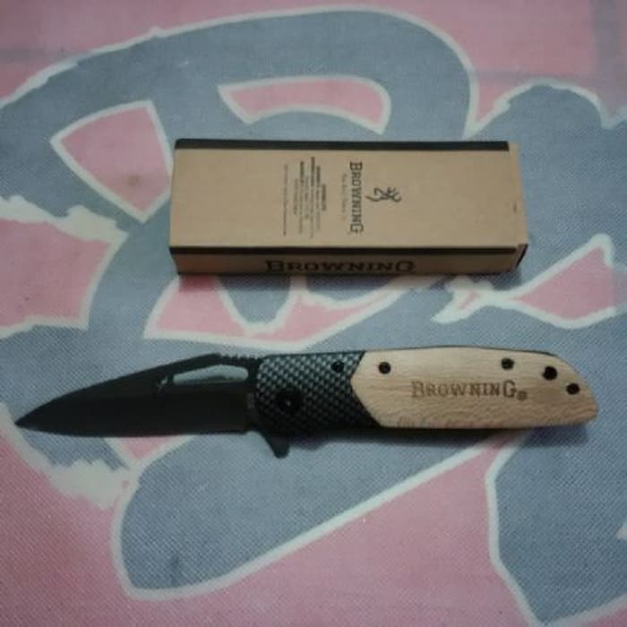 pisau lipat mini browning ck x28 beburu camping tajam unik