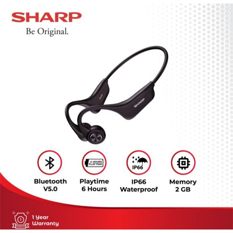 Sharp Bone Conductor HP-BC50 HPBC50 - HP BC50 GARANSI RESMI