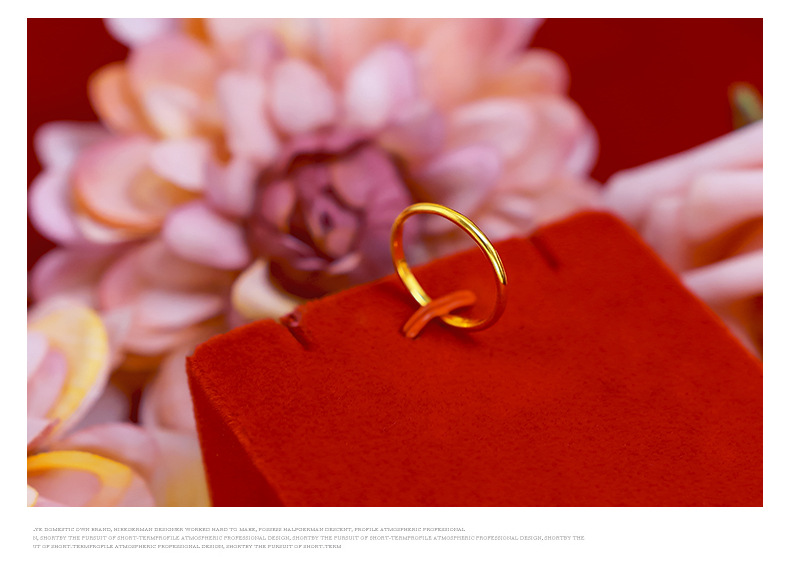 Cincin Emas Asli Kadar 375 Bentuk Lingkaran Untuk Wanita