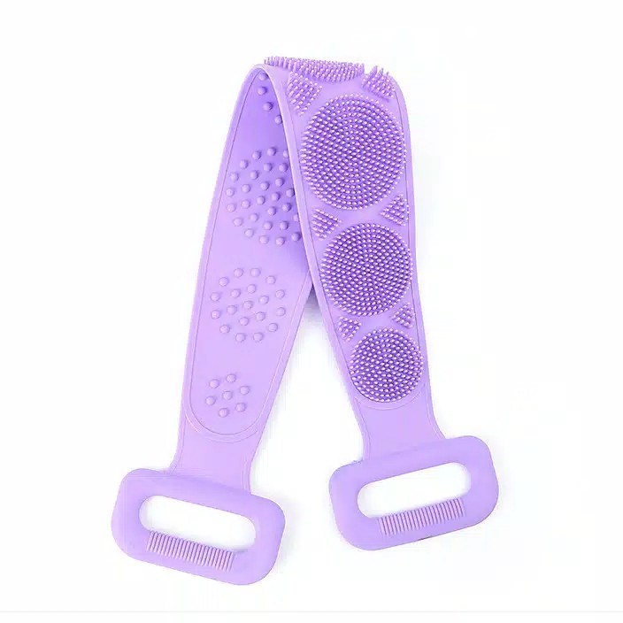 Sikat Punggung Badan Silikon Silikon Scrubber Alat Sikat Mandi Silikon