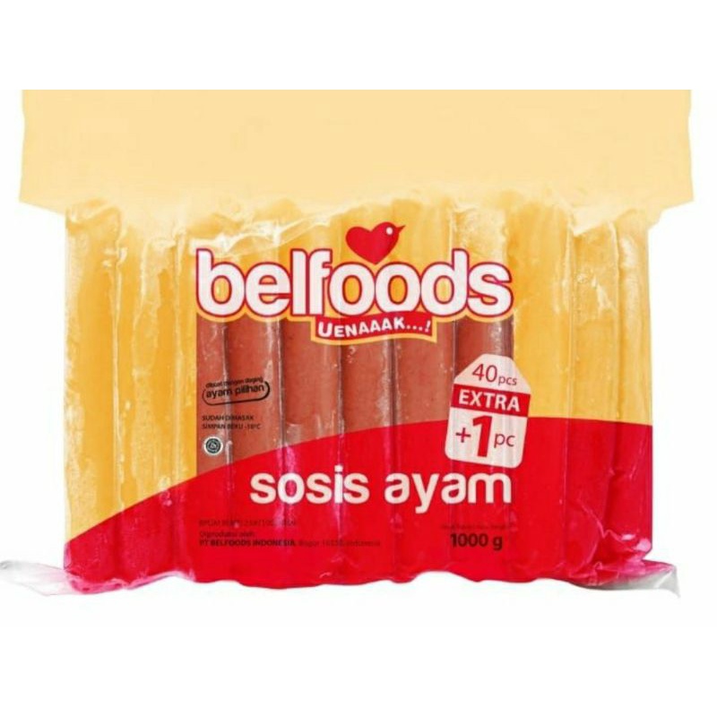 

Belfoods Sosis Ayam 1kg isi 40