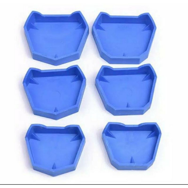 6 PCS Cetakan Basis Model Gigi / Rubber Base Silicone