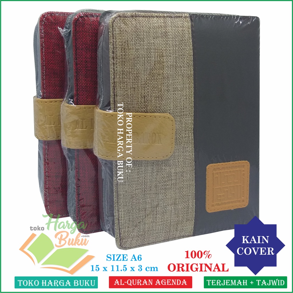 Al-Quran Ar-Rahman A6 Jaket Resleting Agenda Al-Quran Ar Rohman Tajwid Terjemah Penerbit Al-Mubarok