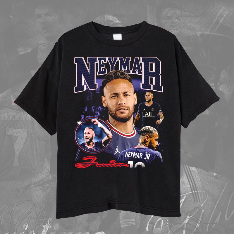 Jual Brazil NEYMAR JR Tshirt/Kaos bola Vintage NEYMAR JR Striker PSG