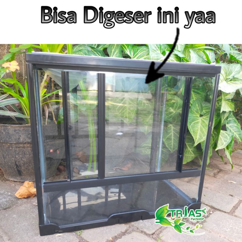 Jual NIKITA GLASS PET TERRARIUM/KANDANG REPTIL/KANDANG HEWAN/TERRARIUM