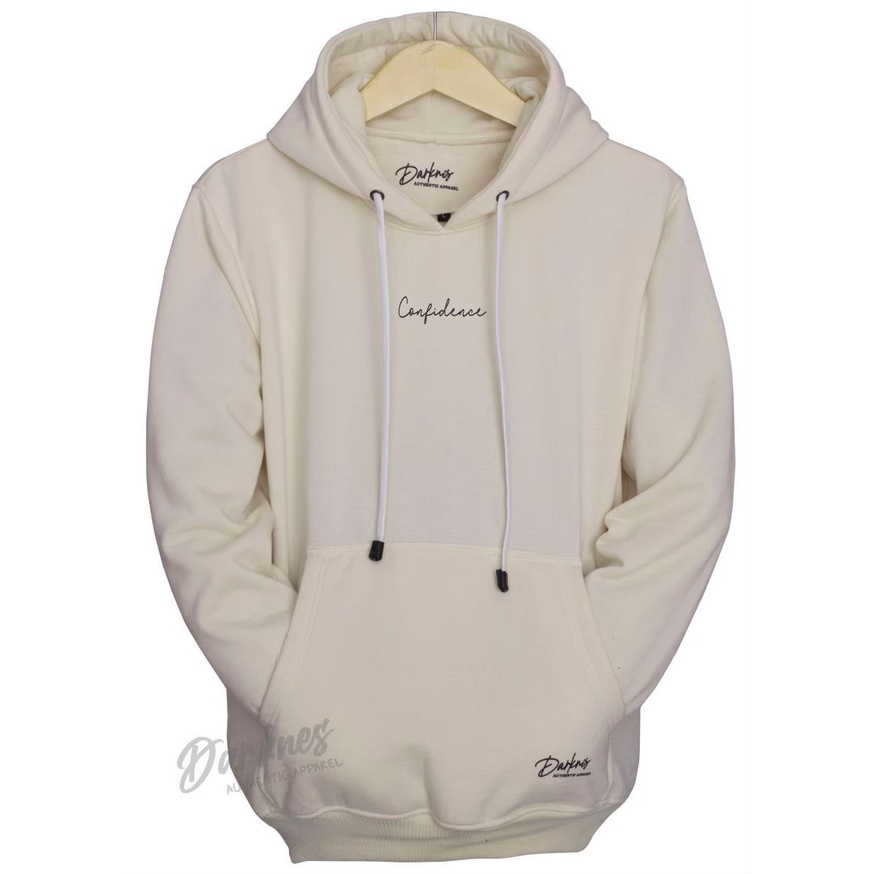 Sweater hoodie wanita terbaru 2022 warna krem kaki CONFIDENCE Drakness original keren sweater hoodie laki laki dewasa sweater hoodie pria ori jepang M L XL XXL
