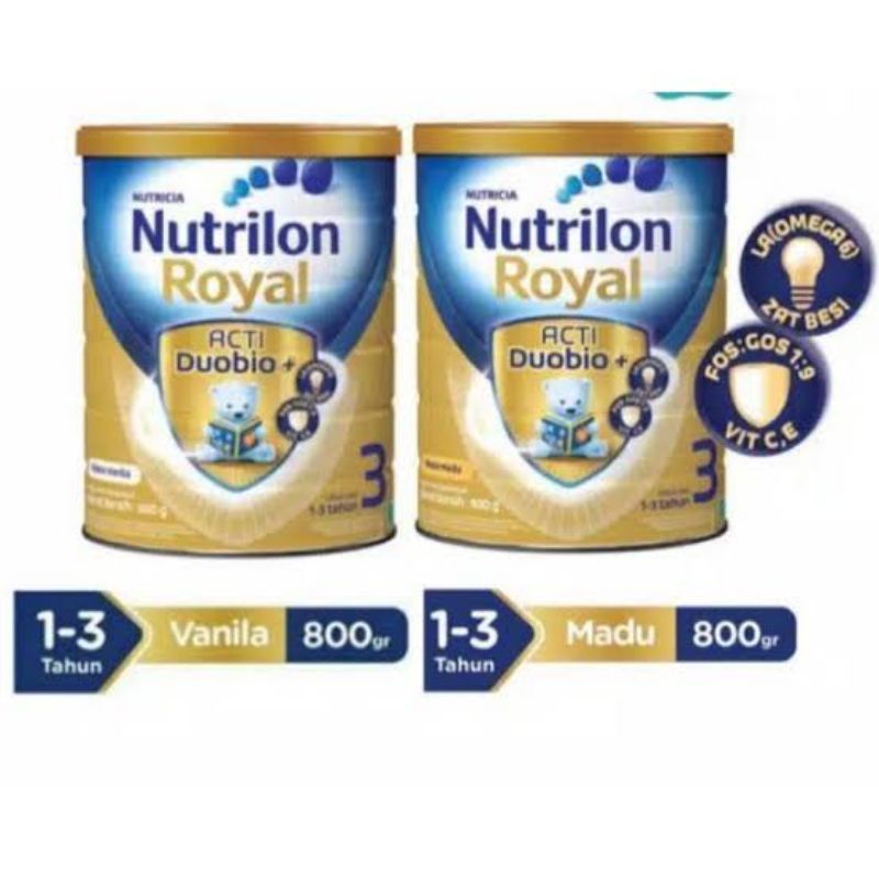 Susu Nutrilon Royal 3 800gr Rasa Madu dan Vanila exp 2024/2025