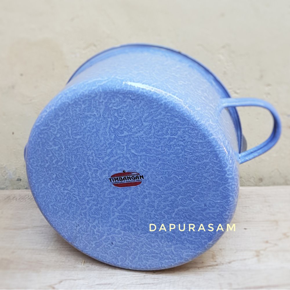  Panci  Lurik Biru 20cm Enamel  Blirik  Jadul last stok 