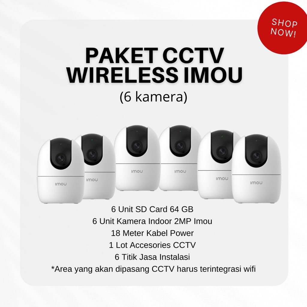 PAKET PASANG CCTV IMOU 6 KAMERA/ CCTV JABODETABEK