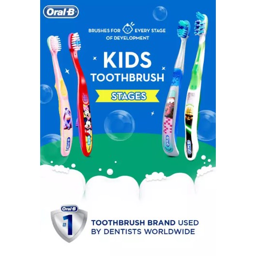 Sikat Gigi Bayi dan Anak Oral-B umur 4m-8th+ Oral B/ Baby And Kid Toothbrush