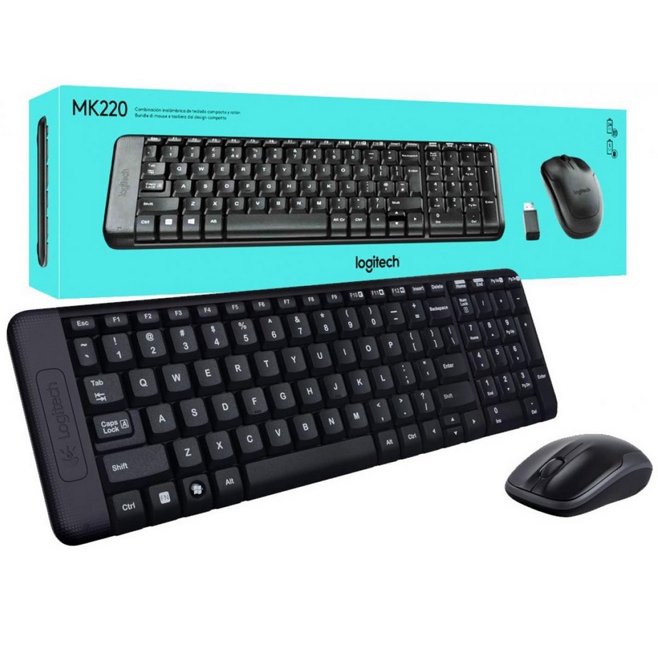 Logitech MK220 Wireless Keyboard + Mouse Original