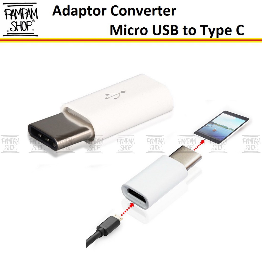 Converter Adaptor Micro USB to Type C Connector Konektor Adapter Tipe Samsung XiaoMi Asus Oppo