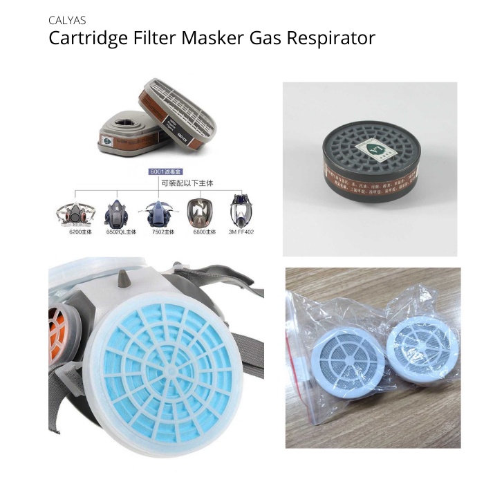 Cartridge Filter Masker Gas respirator