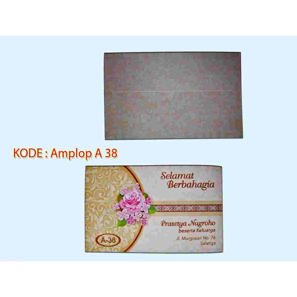 

Blangko Amplop Motif A 38 Murah isi 50