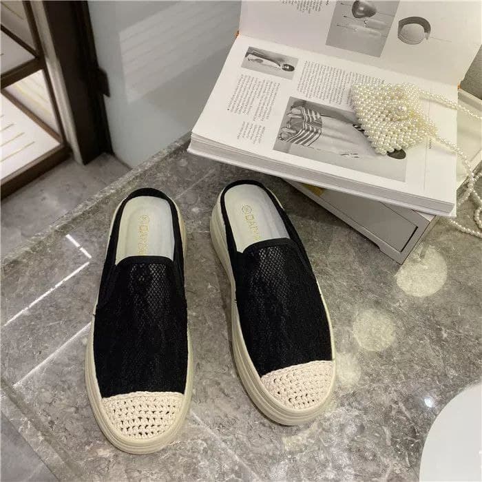 SS30026 slip on wanita import terbaru sepatu selip termurah wanita sepatu flat kekinian cod jakarta