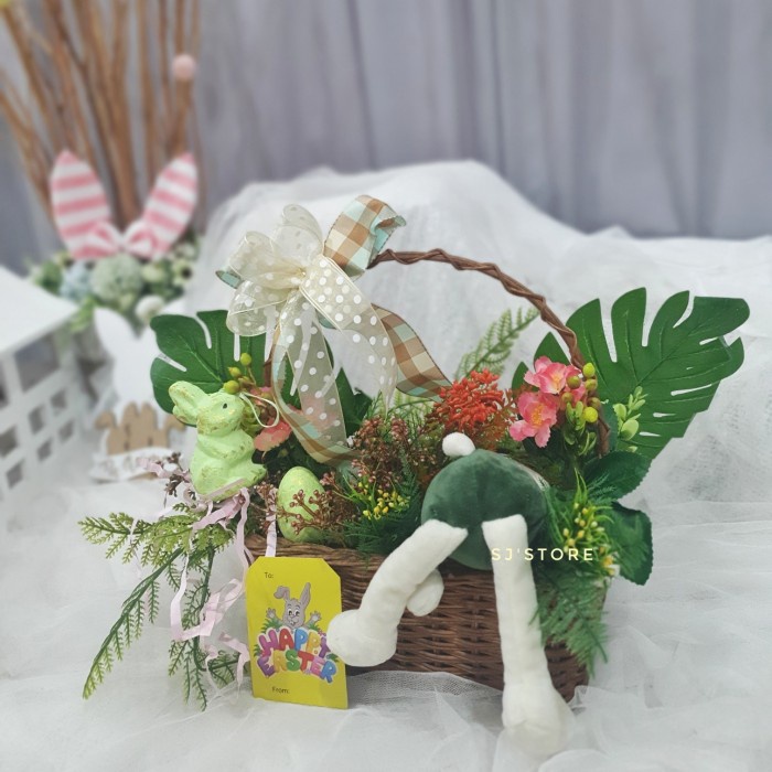 

Aks hampers kado paskah kelinci easter bunny hiasan meja murah hadiah