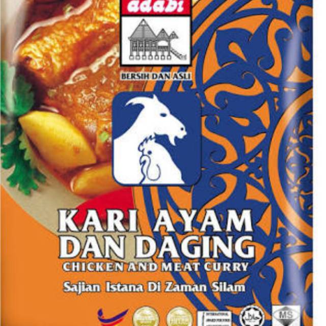 Kari ayam dan daging adabi 250 gram promo