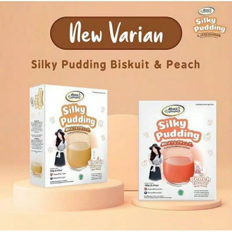 

SILKY Puding 155gr Peach/Biskuit(NEW PRODUCT)