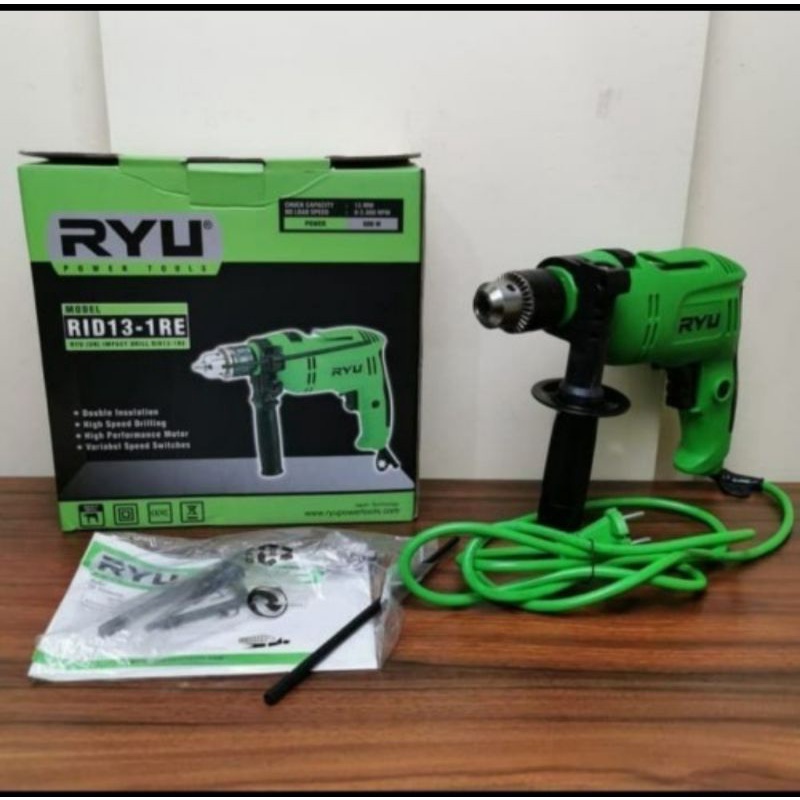 RYU MESIN BOR BETON IMPACK DRILL 13 MM RID 13-1RE VARIABLE SPEED