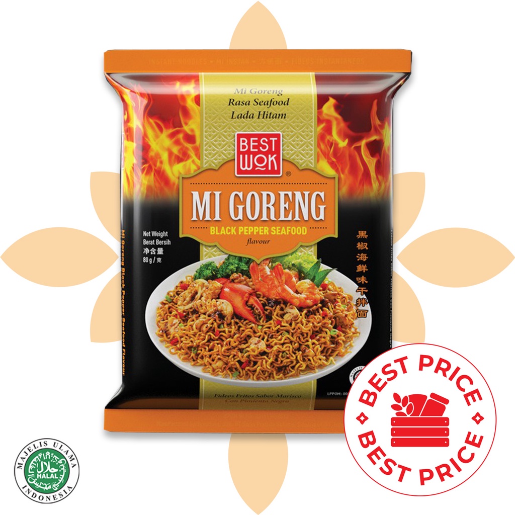 BEST WOK -  MIE GORENG BLACKPEPPER SEAFOOD - 80 GR