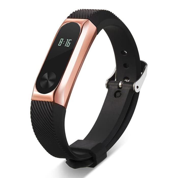 TERBARU STRAP XIAOMI MI BAND 2 METAL TALI SILICON BESI LOGAM  Premium