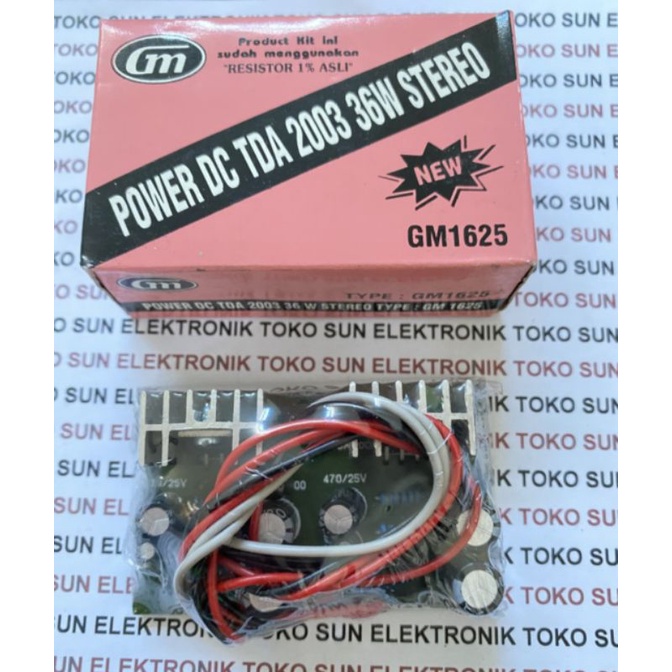 Kit GM 1625 Power DC TDA2003 TDA 2003 GM1625 36 Watt 36w stereo
