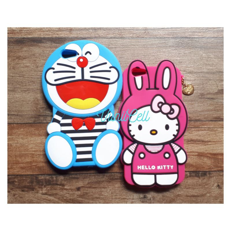 Softcase Oppo F1S / A59 Cover 3D Silikon karakter kucing Mimicat soft casing